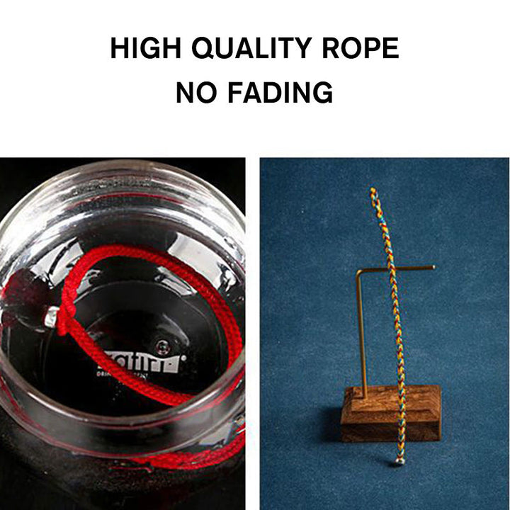 Bracelet porte-bonheur multicolore Buddha Stones « Que vous soyez en sécurité toute l'année »