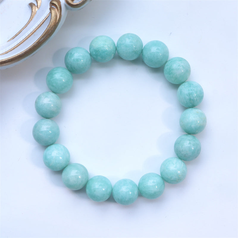 Bracelet de confiance en perles d'amazonite naturelles de Buddha Stones