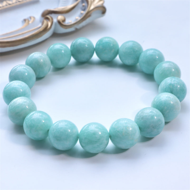 Bracelet de confiance en perles d'amazonite naturelles de Buddha Stones