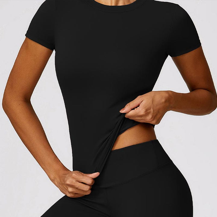 T-shirt à manches courtes pour femmes Buddha Stones, haut, leggings taille haute, pantalon pour le sport, le yoga - image 1