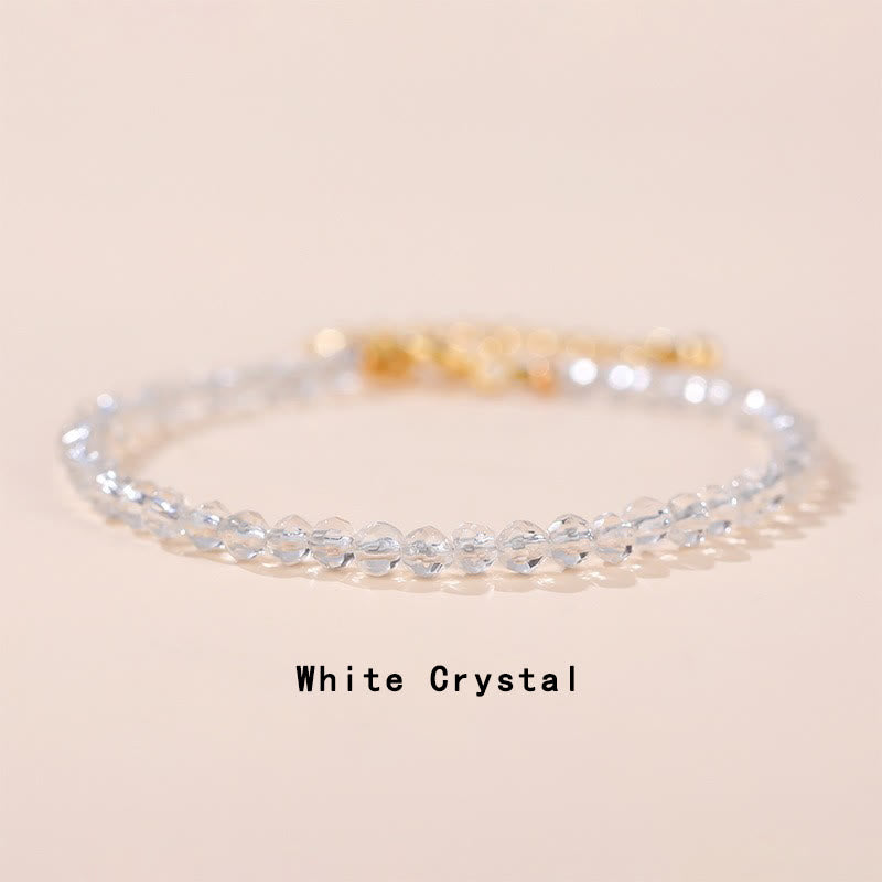 Bracelet de guérison en chaîne avec quartz Buddha Stones, préhnite, péridot, lazurite, cristal rose et tourmaline