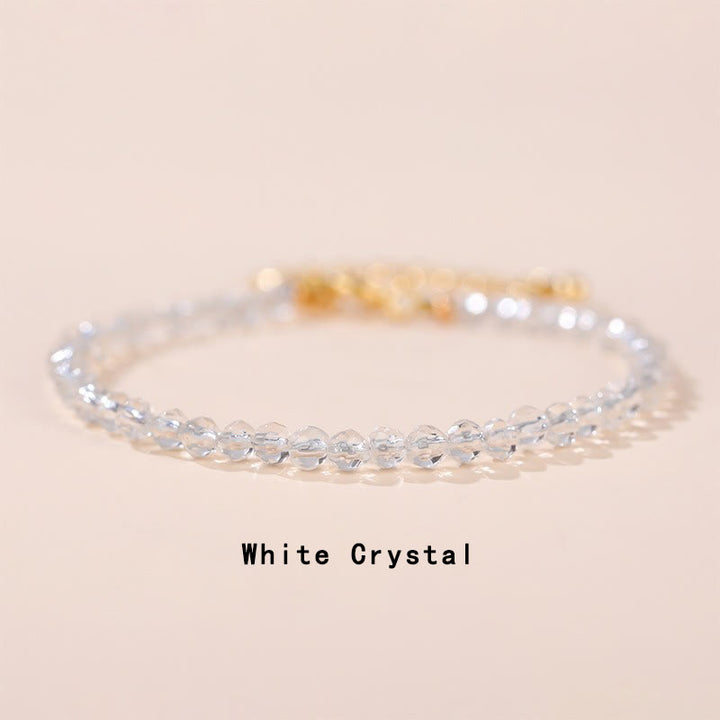 Bracelet de guérison en chaîne avec quartz Buddha Stones, préhnite, péridot, lazurite, cristal rose et tourmaline