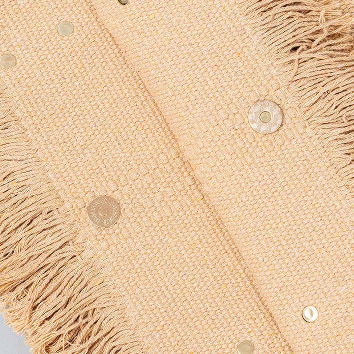 Sac fourre-tout en toile à pompon de grande capacité Buddha Stones