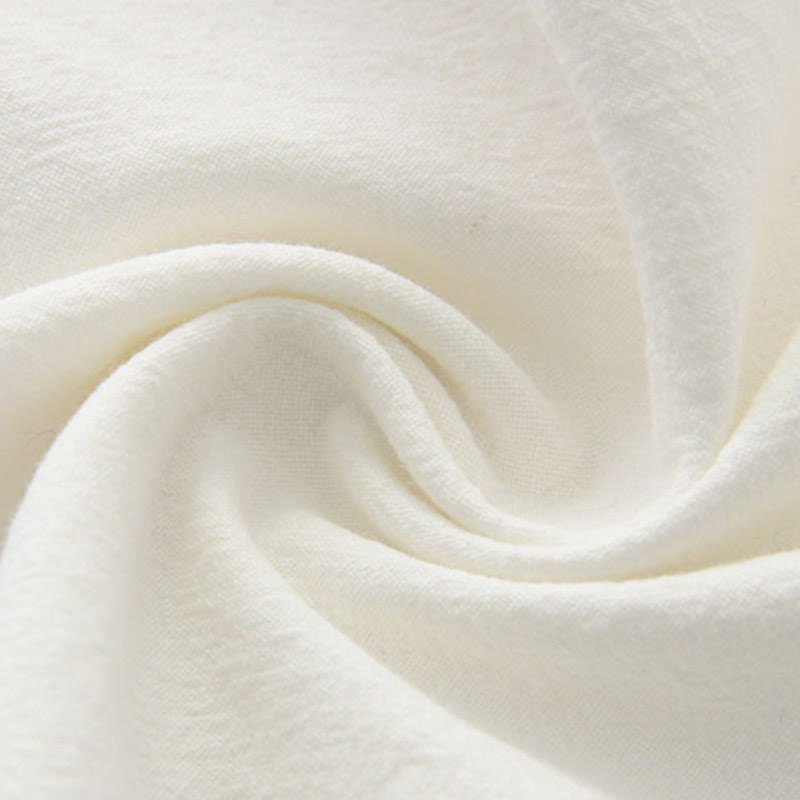 Chemise à manches courtes en coton et lin pour homme, costume chinois à boutons de grenouille , Buddha Stones, vêtements avec poches - image 6