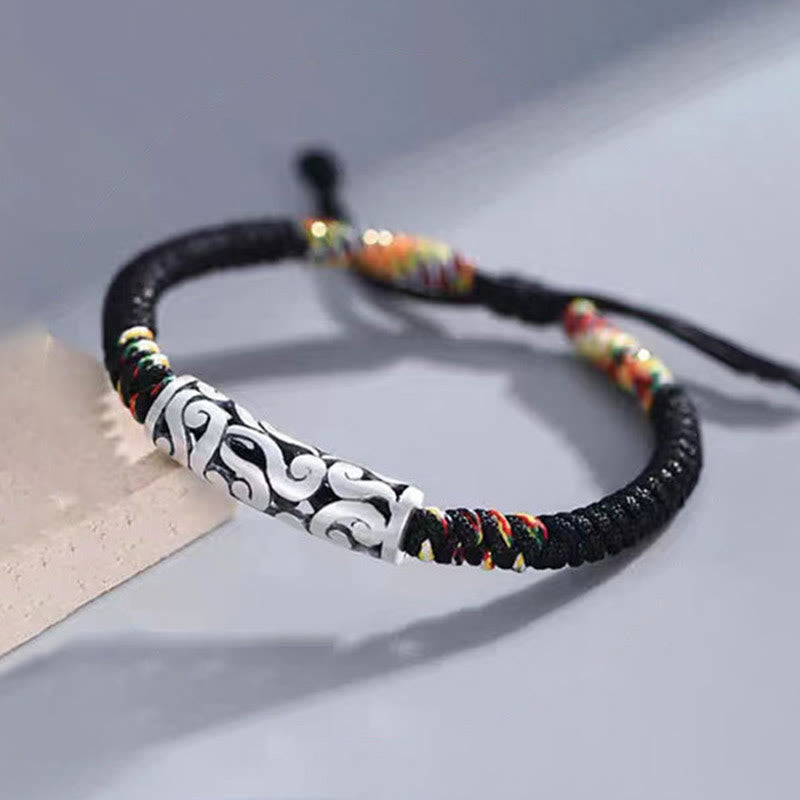 Bracelet porte-bonheur en cuivre avec Buddha Stones et nuages de bon augure