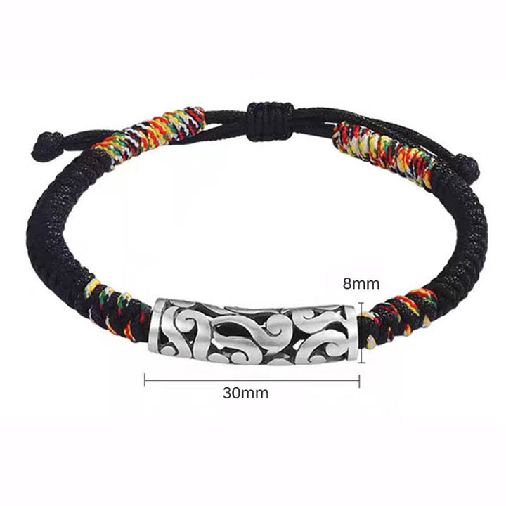 Bracelet porte-bonheur en cuivre avec Buddha Stones et nuages de bon augure