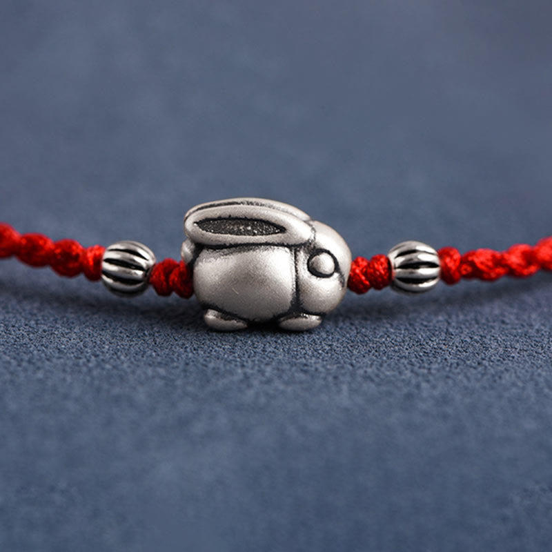 Bracelet de cheville porte-bonheur en argent sterling 999 fait à la main avec Buddha Stones