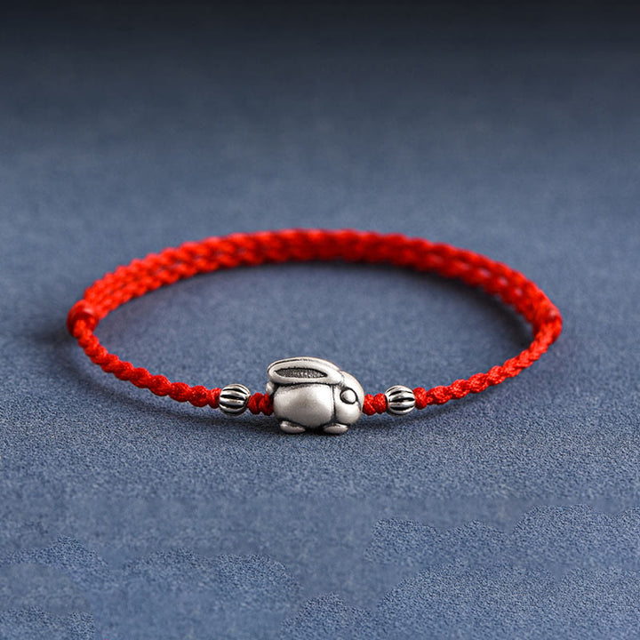 Bracelet de cheville porte-bonheur en argent sterling 999 fait à la main avec Buddha Stones