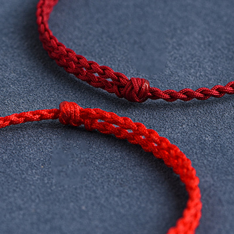 Bracelet de cheville porte-bonheur en argent sterling 999 fait à la main avec Buddha Stones