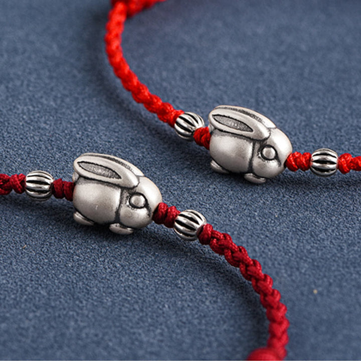 Bracelet de cheville porte-bonheur en argent sterling 999 fait à la main avec Buddha Stones