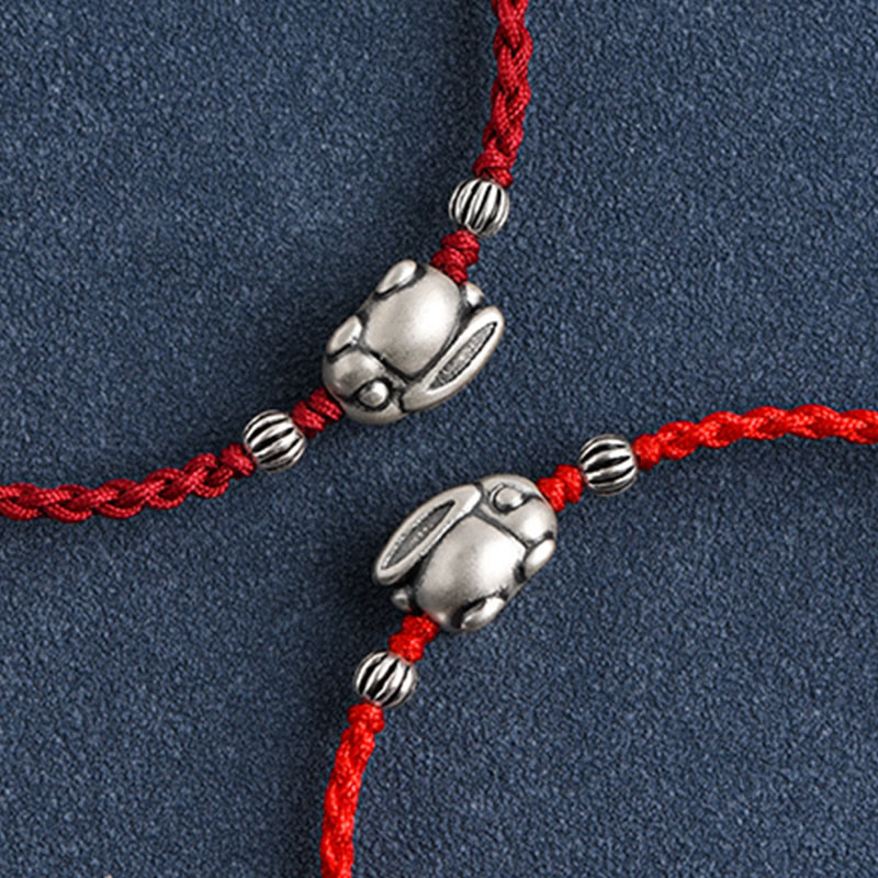 Bracelet de cheville porte-bonheur en argent sterling 999 fait à la main avec Buddha Stones