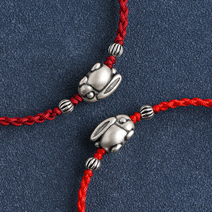 Bracelet de cheville porte-bonheur en argent sterling 999 fait à la main avec Buddha Stones
