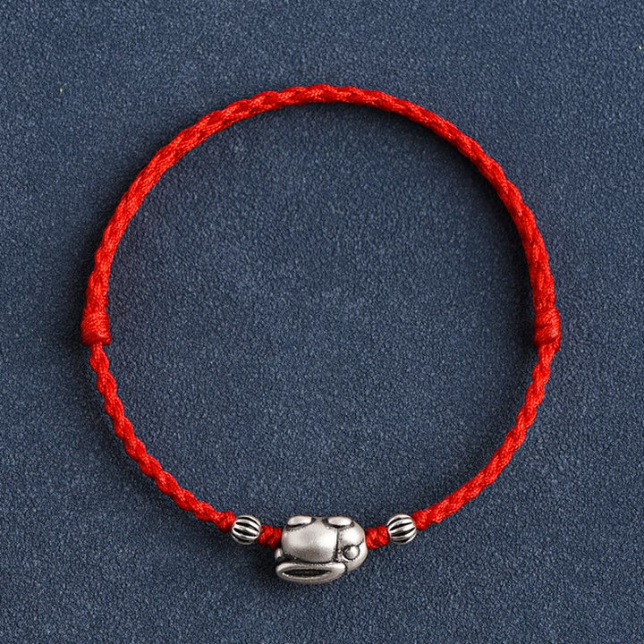Bracelet de cheville porte-bonheur en argent sterling 999 fait à la main avec Buddha Stones