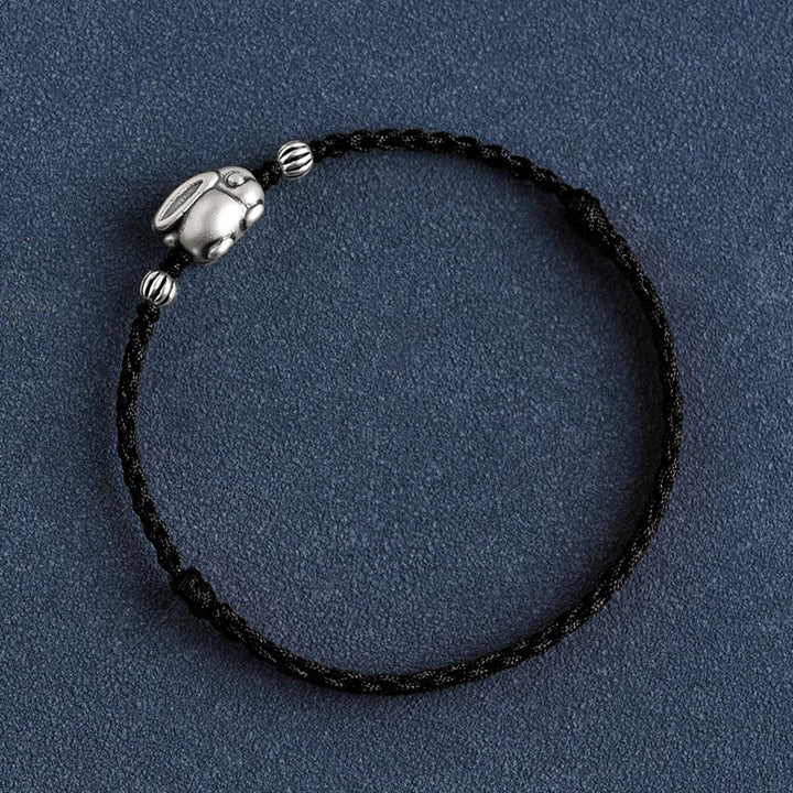 Bracelet de cheville porte-bonheur en argent sterling 999 fait à la main avec Buddha Stones