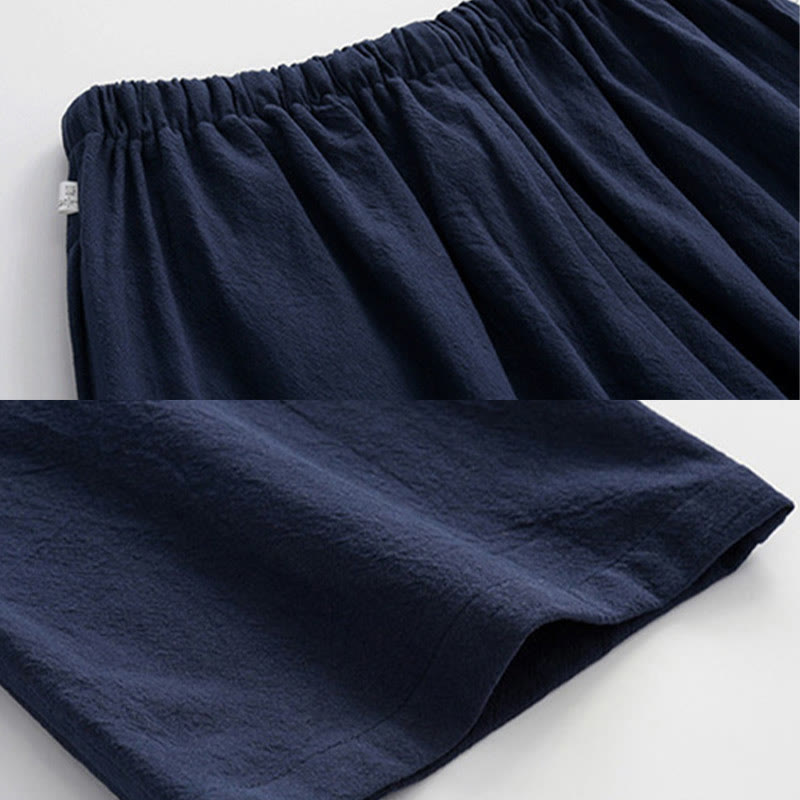 Chemise à manches longues et pantalon à boutons de grenouille Buddha Stones Tang pour homme - image 13