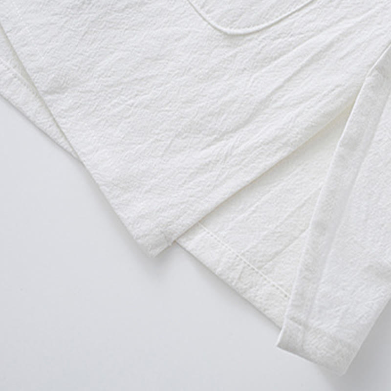 Chemise à manches longues et pantalon pour homme avec boutons de grenouille et Buddha Stones - image 8