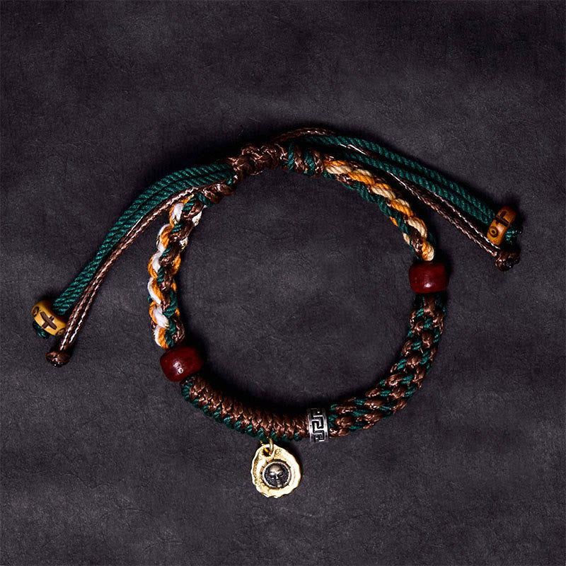 Bracelet porte-bonheur en os de chameau et de yak tibétain Buddha Stones