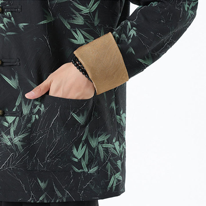 Chemise à manches longues en élasthanne pour homme avec imprimé Buddha Stones - image 11