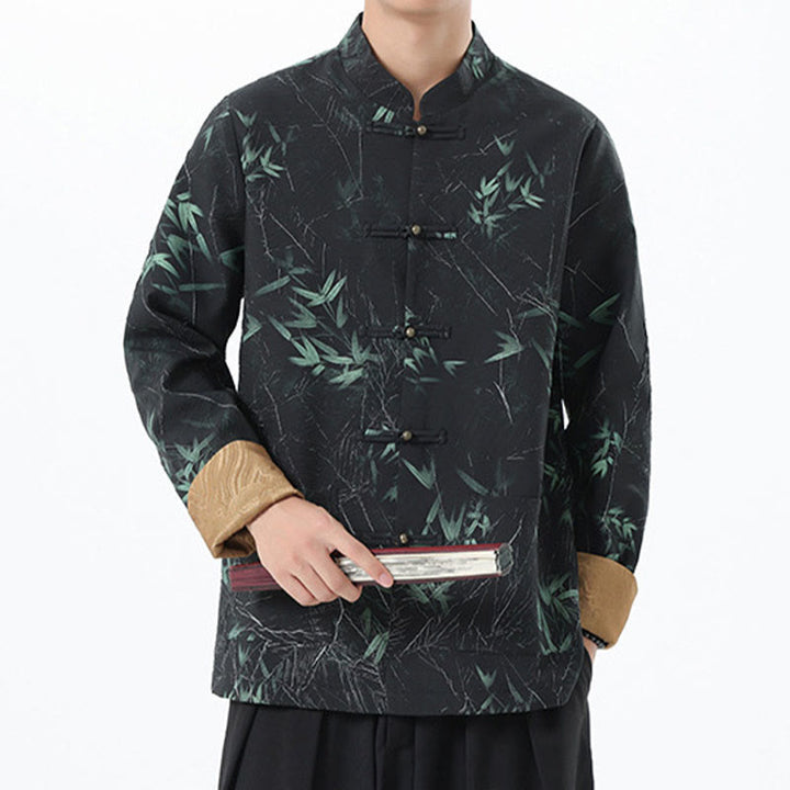 Chemise à manches longues en élasthanne pour homme avec imprimé Buddha Stones - image 3