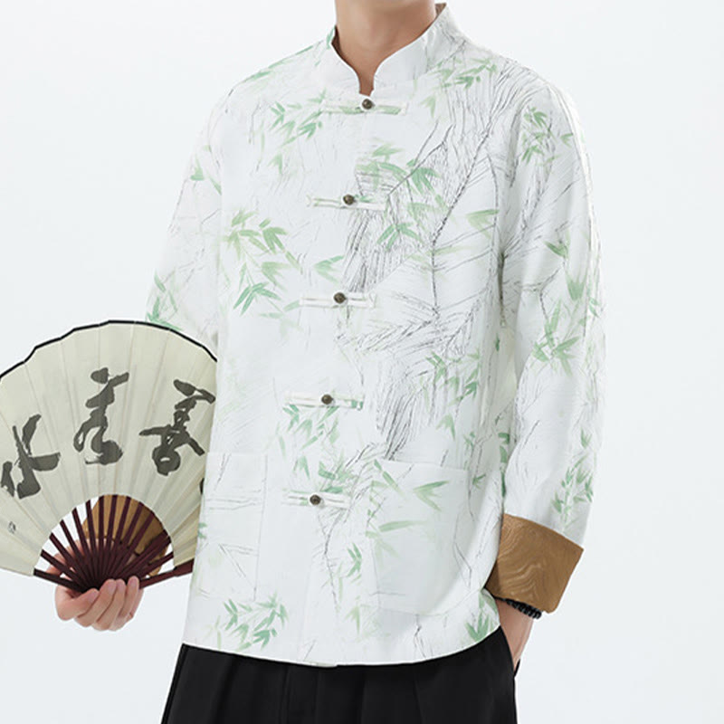 Chemise à manches longues en élasthanne pour homme avec imprimé Buddha Stones - image 19
