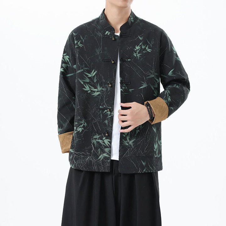 Chemise à manches longues en élasthanne pour homme avec imprimé Buddha Stones - image 2