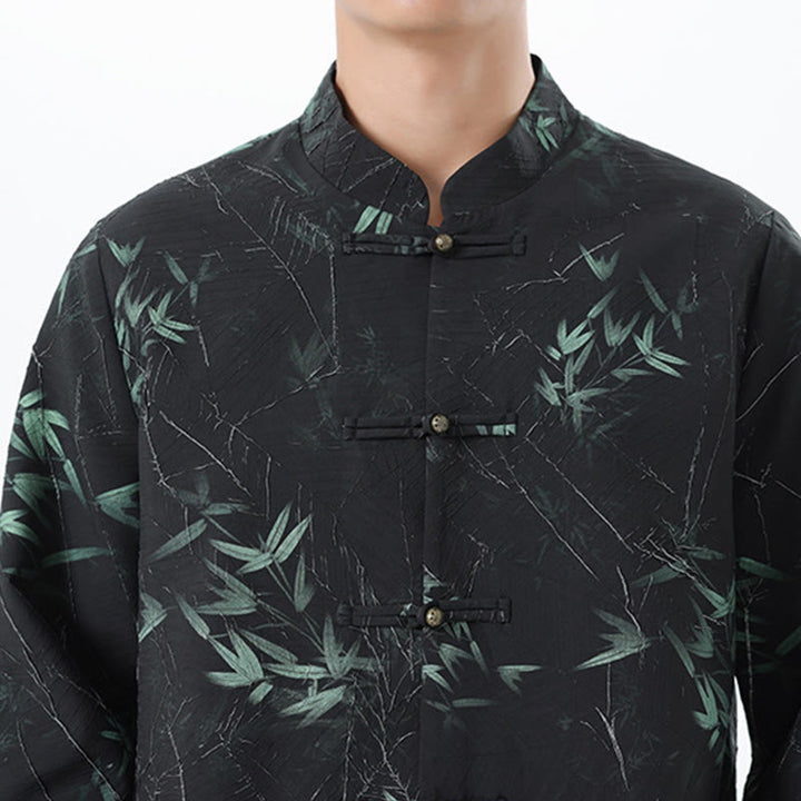 Chemise à manches longues en élasthanne pour homme avec imprimé Buddha Stones - image 10