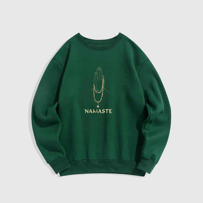 Sweat-shirt doublé polaire Buddha Stones NAMASTE