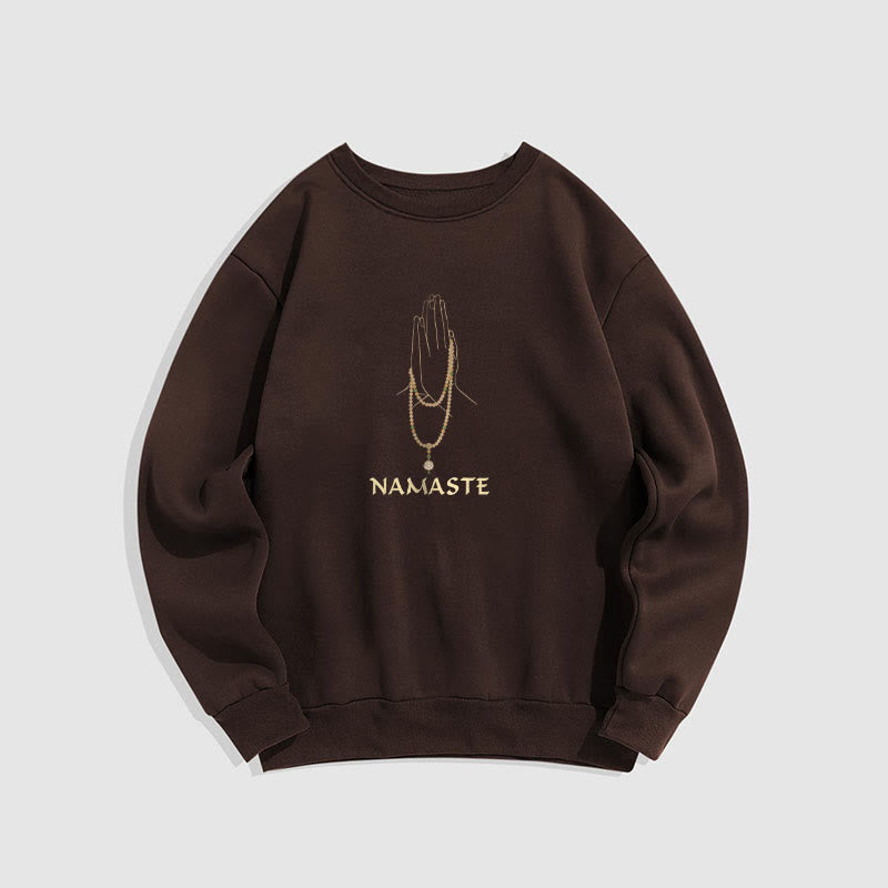Sweat-shirt doublé polaire Buddha Stones NAMASTE