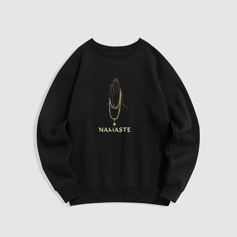 Sweat-shirt doublé polaire Buddha Stones NAMASTE