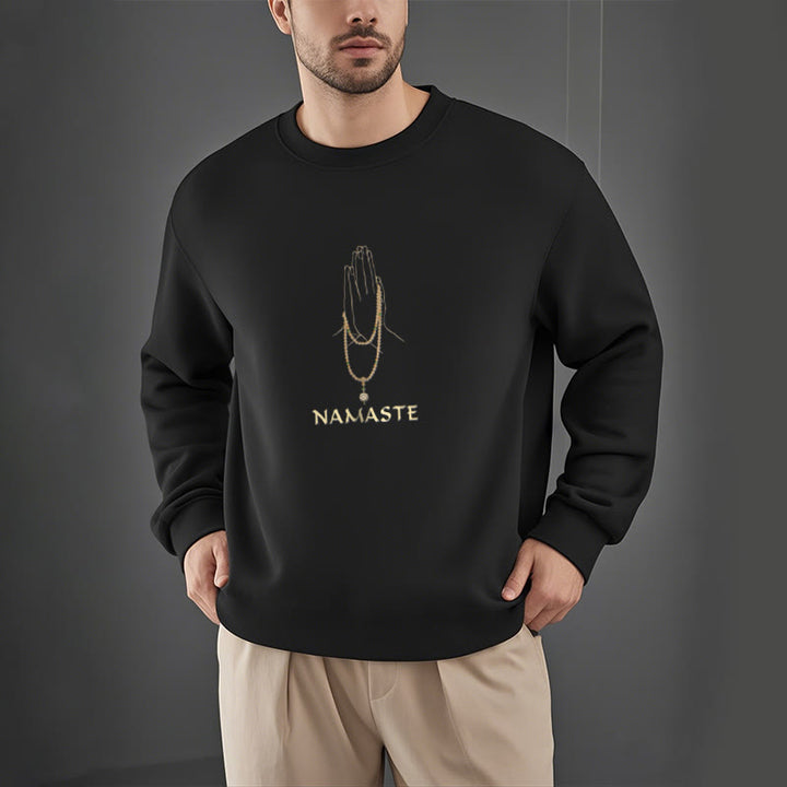 Sweat-shirt doublé polaire Buddha Stones NAMASTE