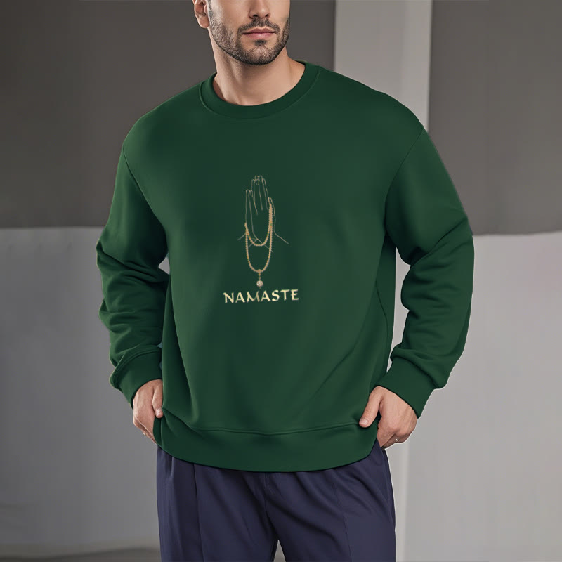 Sweat-shirt doublé polaire Buddha Stones NAMASTE