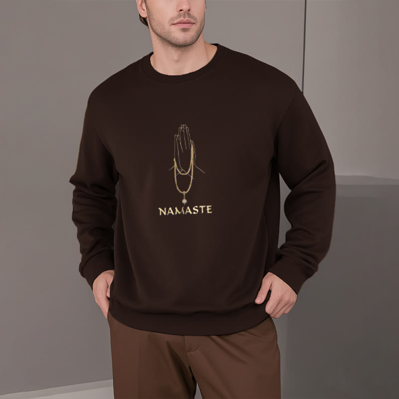 Sweat-shirt doublé polaire Buddha Stones NAMASTE