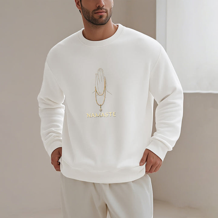Sweat-shirt doublé polaire Buddha Stones NAMASTE