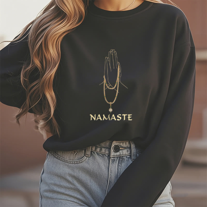 Sweat-shirt doublé polaire Buddha Stones NAMASTE