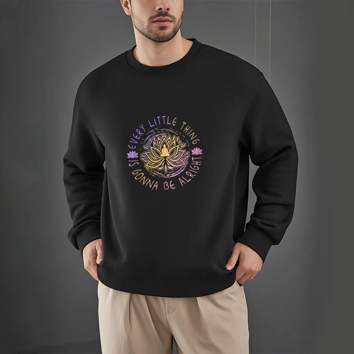 Sweat-shirt doublé polaire Buddha Stones TOUT VA BIEN SE PASSER