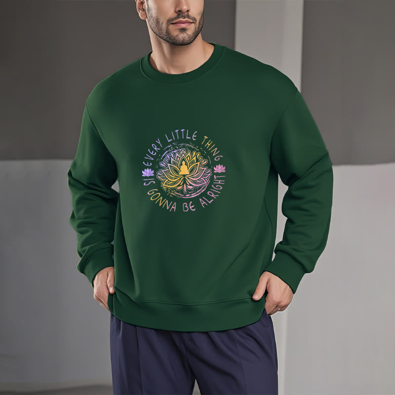 Sweat-shirt doublé polaire Buddha Stones TOUT VA BIEN SE PASSER