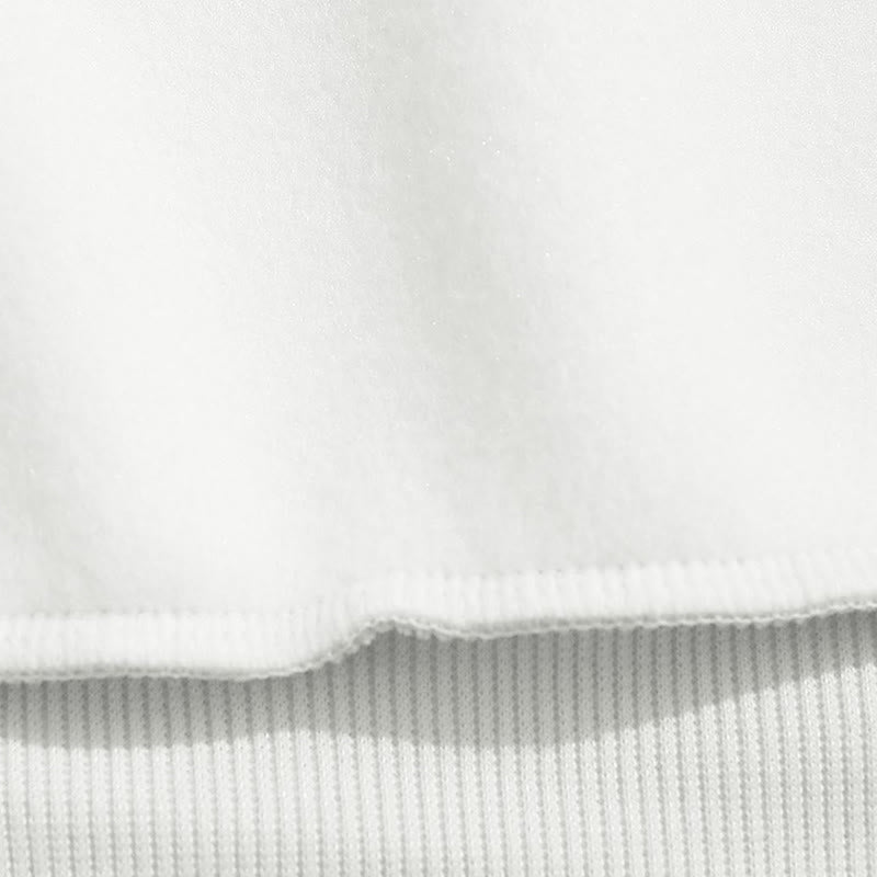 Sweat-shirt à col rond doublé en polaire Buddha Stones BREATHE Lotus