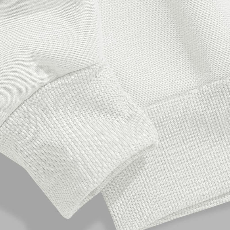 Sweat-shirt à col rond doublé en polaire Buddha Stones BREATHE Lotus