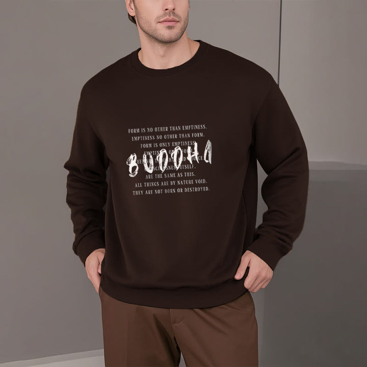 Sweat-shirt doublé polaire Buddha Stones LA FORME N'EST PAS AUTRE QUE LE VIDE