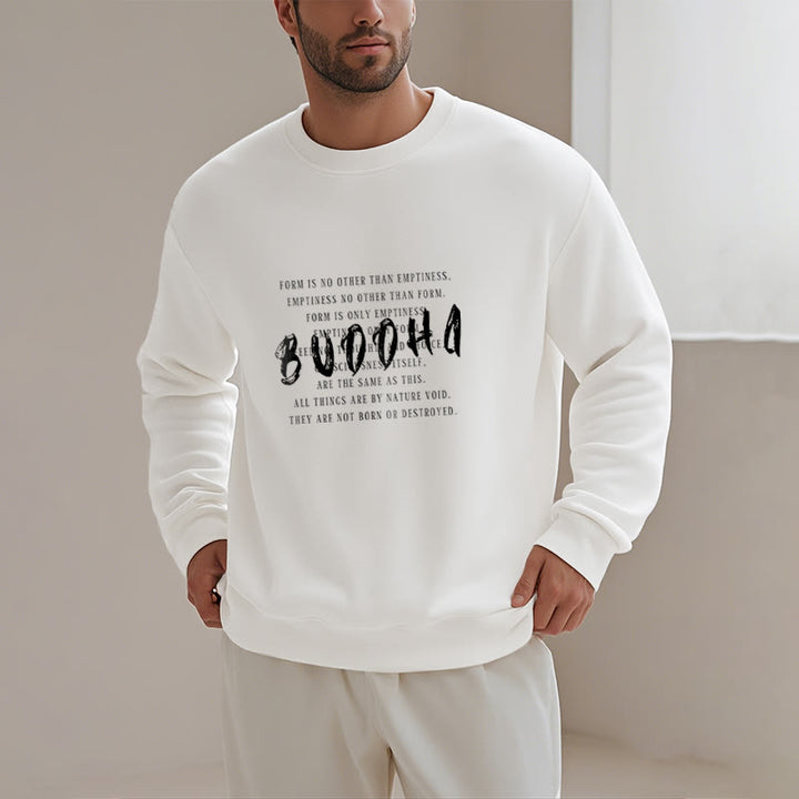 Sweat-shirt doublé polaire Buddha Stones LA FORME N'EST PAS AUTRE QUE LE VIDE