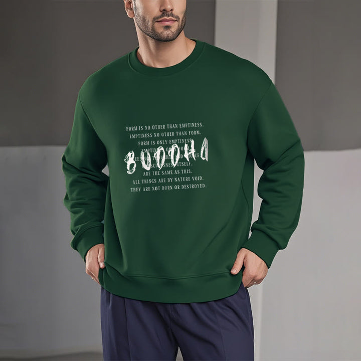 Sweat-shirt doublé polaire Buddha Stones LA FORME N'EST PAS AUTRE QUE LE VIDE