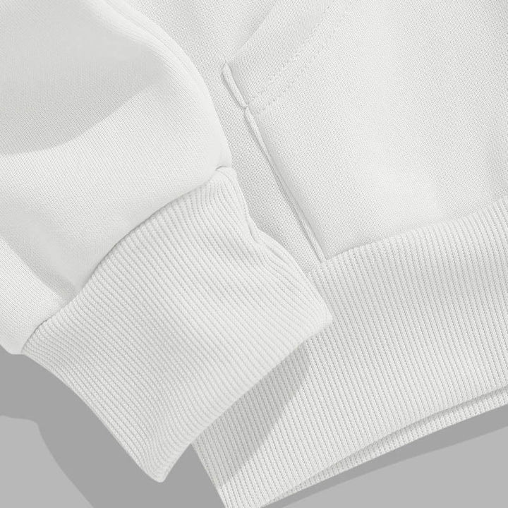 Sweat à capuche en polyester doublé polaire Buddha Stones Learn To Be Alone