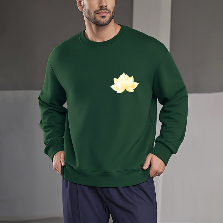 Sweat-shirt en polyester doublé polaire Buddha Stones Lotus J'essaie d'être meilleur