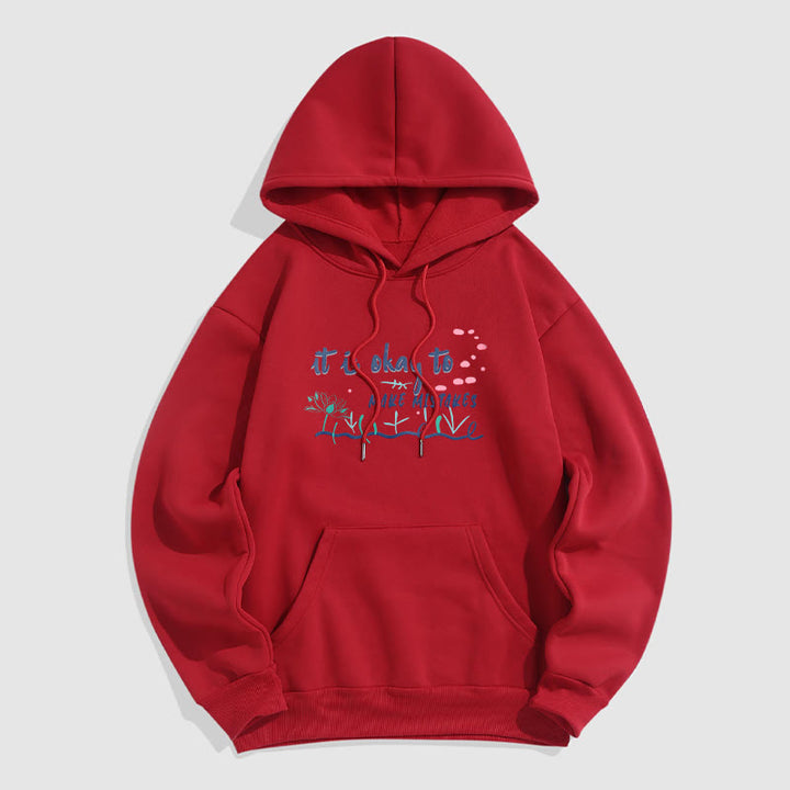 Sweat à capuche en polyester doublé polaire Buddha Stones It Is Okay To Make Mistakes