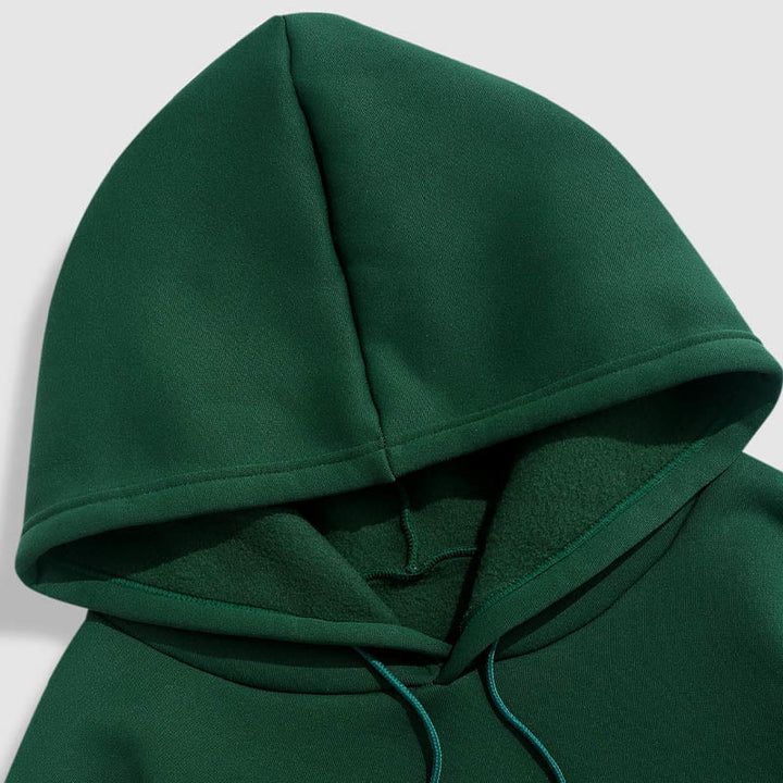 Sweat à capuche en polyester doublé polaire Buddha Stones The Golden Rule Lotus