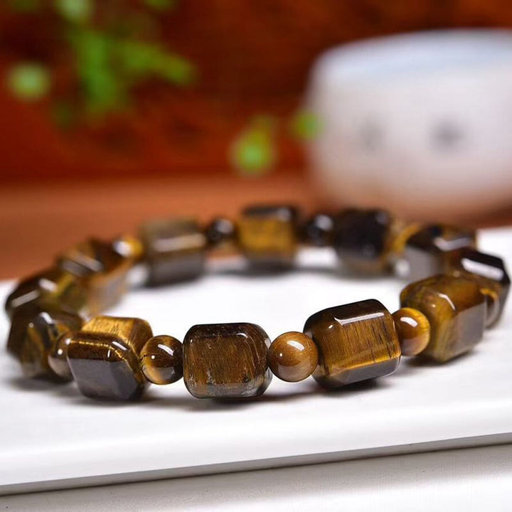 Bracelet de protection œil de tigre en Buddha Stones