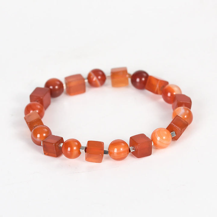 Bracelet de purification en obsidienne noire avec divers cristaux et Buddha Stones