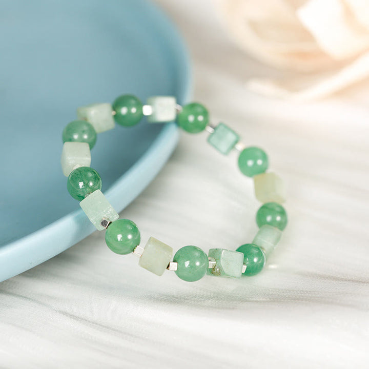 Bracelet de purification en obsidienne noire avec divers cristaux et Buddha Stones