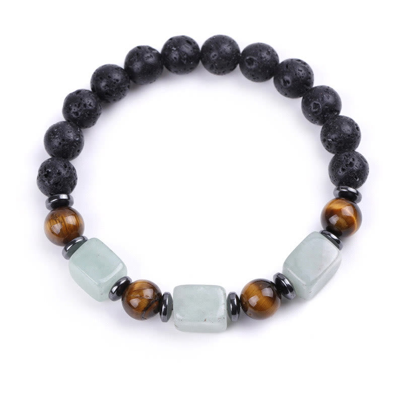 Bracelet calme en Buddha Stones et cristaux divers
