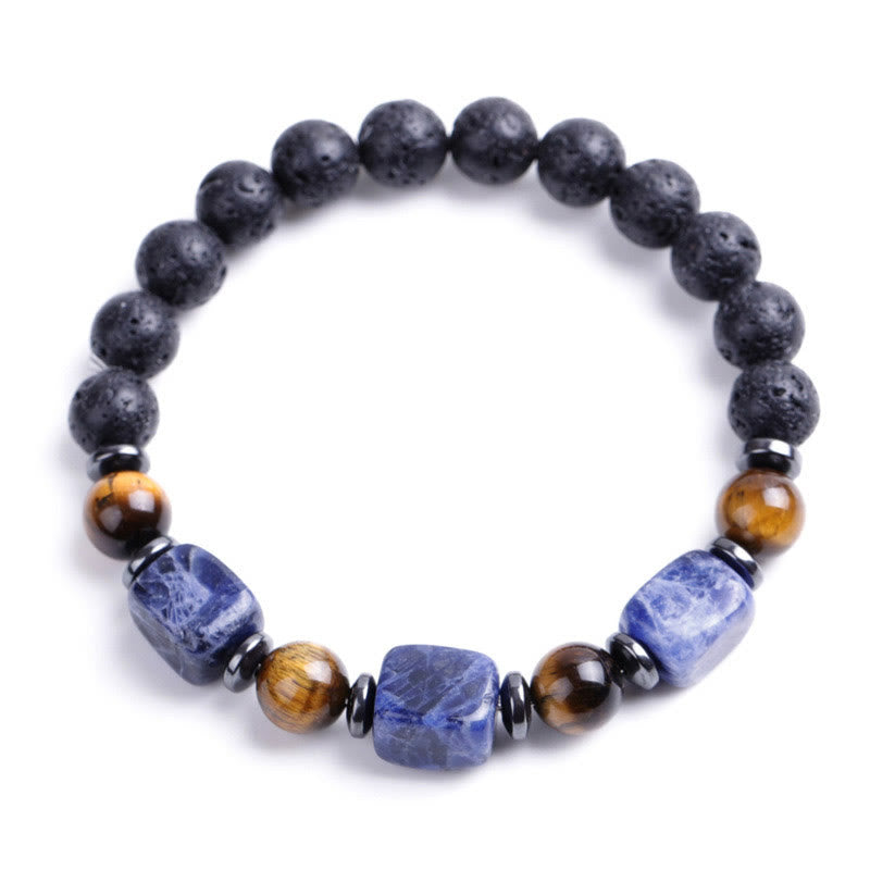 Bracelet calme en Buddha Stones et cristaux divers